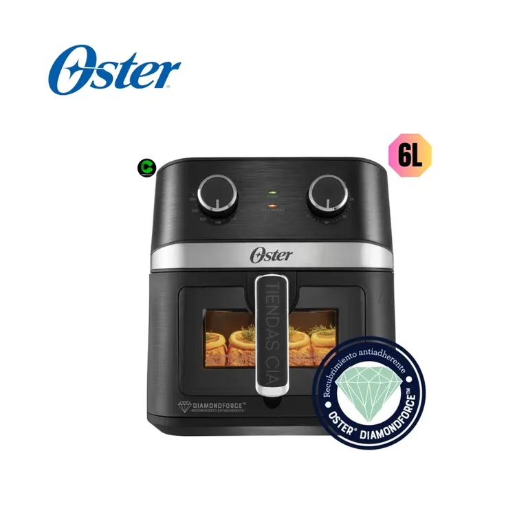 Oster® Freidora de Aire Manual Recubrimiento DiamondForce 6L CKSTAF60WMDF