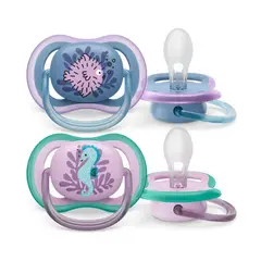 PHILIPS AVENT - Chupón Ultra Air 6-18 Niña X2