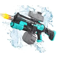 GENERICO - PISTOLA DE AGUA ELÉCTRICA M416 SPACE - CON LUZ RGB - RECARGABLE - ALTA POTENCIA