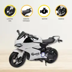 DUCATTI - Moto a batería para niños «DUCATI » White Verde