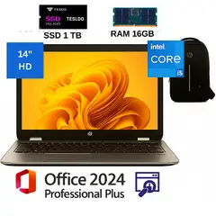 HP - ProBook 640 I5, con 16GB RAM, SSD 1TB + Office 2024PP+Mochila