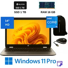 HP - ProBook 640 Intel Core I5, con 16GB RAM, SSD 1TB + Windows 11Pro+ Mochila y Mouse