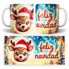 GENERICO - TAZA NAVIDEÑA DE RENO11oz - LQNN