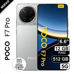 XIAOMI - Celular POCO F7 PRO 512GB 12GB 50MP + 8MP Gris
