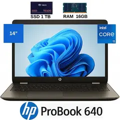 HP - ProBook 640 Intel Core I5, con 16GB RAM, SSD 1TB