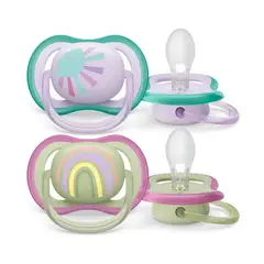 PHILIPS AVENT - Chupón Ultra Air 0-6 Niña X2