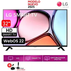 LG - Smart TV 32 HD 32LR600BPSC con webOS y AI ThinQ + AntenaDigital