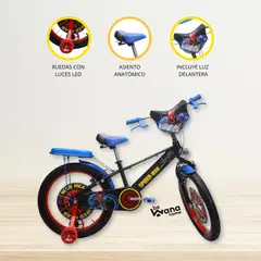 CUZKA - Bicicleta Infantil Aro 20″ «SPIDER-MAN» Licenced
