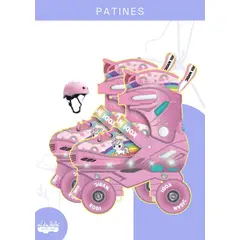 GENERICO - PATINES C/LUCES MAGIC UNICORNIO - M (35-38)