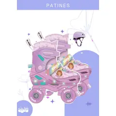 GENERICO - PATINES C/LUCES MAGIC SIRENA- M (35-38)