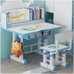 BABY - Escritorio y silla Infantil con altura ajustable incluye Repisas y Tablero Pedagógico para NIÑO
