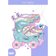 GENERICO - PATINES C/LUCES MAGIC GATO CELESTE - M (35-38)