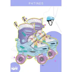 GENERICO - PATINES C/LUCES MAGIC PRINCESA CELESTE - S (31-34)