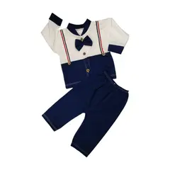 GENERICO - Conjunto 2 piezas bebés corbata y tirantes