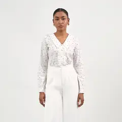 CAMILA VIALI - Blusa Flora manga larga