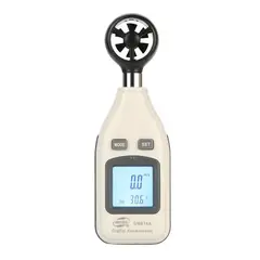 GENERICO - Anemómetro Digital GM816A Medidor de Velocidad del Viento y Temperatura Portátil Profesional