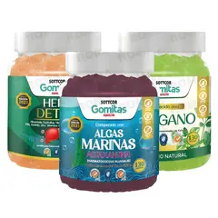 GENERICO - PACK 3 GOMITAS HEPA DETOX + ORÉGANO + ALGAS MARINAS SOTTCORLABS
