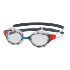 ZOGGS - Lentes de Natación Predator Small Gris Rojo