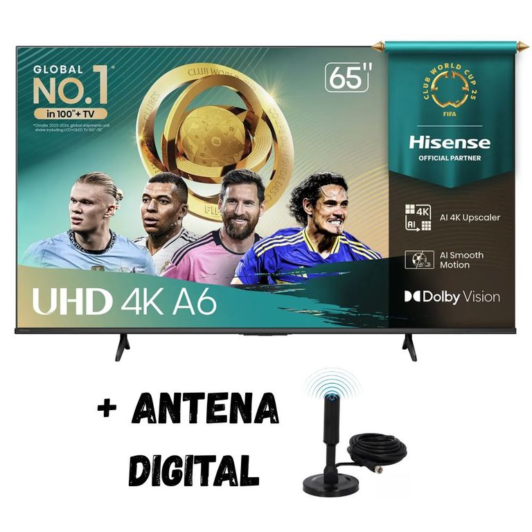 Televisor 65'' VIDAA UHD 4K 65A6NV 2025 + Ant