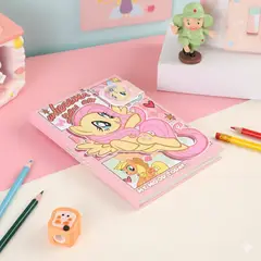 GENERICO - Libreta de Apuntes de Unicornio Amarillo y Rosado