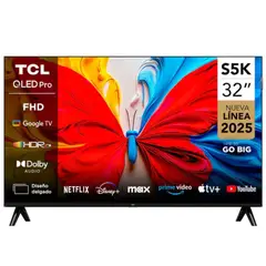 TCL - Televisor QLED 32 FHD Google Tv 32S5K
