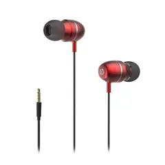 HP - Audífonos In-Ear 2B288AA Rojo con Micrófono y Control de Volumen -