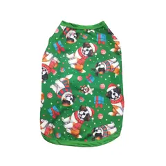 GENERICO - Polo navideño para mascotas perros y gatos talla 1