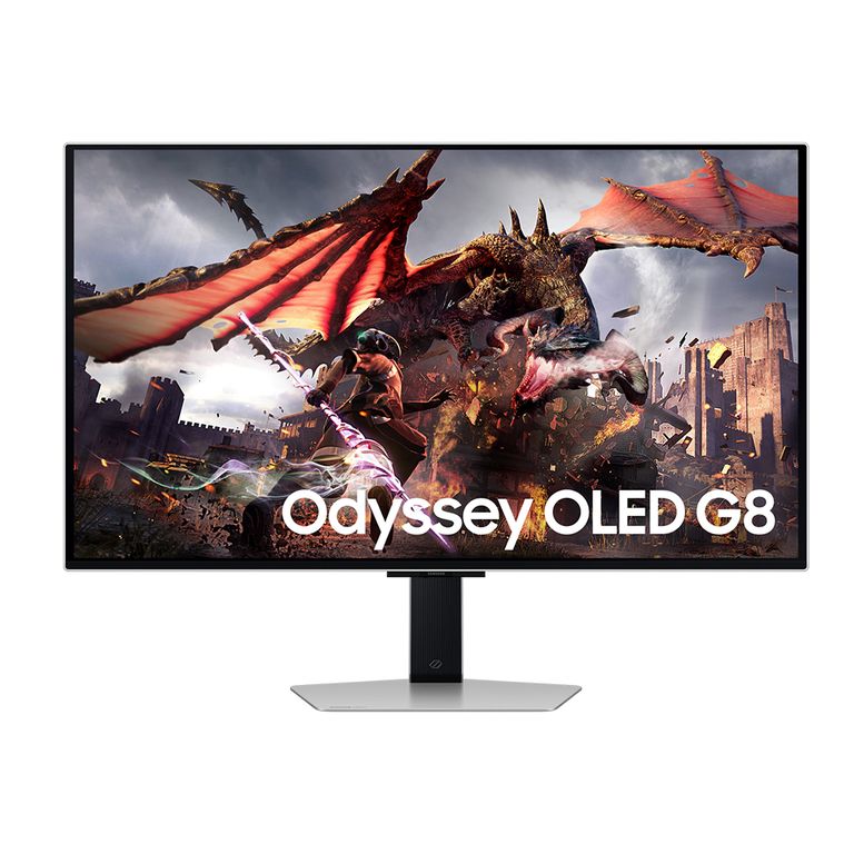 Monitor Odyssey G8 De 32" 4K Oled, 240Hz, Freesync/G-Sync, Plata, Ideal Para Gamin