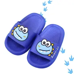 GENERICO - Dino Sandalias de Baño Tipo Slide Azul