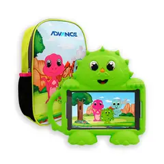 ADVANCE - Tablet Kids 7 WiFi 4GB RAM 64GB Dino Verde con Mochila Protec