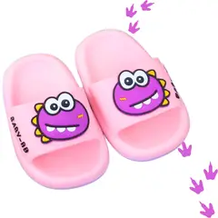 GENERICO - Dino Sandalias de Baño Tipo Slide Rosa