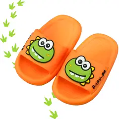 GENERICO - Dino Sandalias de Baño Tipo Slide Naranja