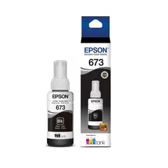 EPSON - Tinta 673 negra 70ml para impresoras alta calidad y rendimient
