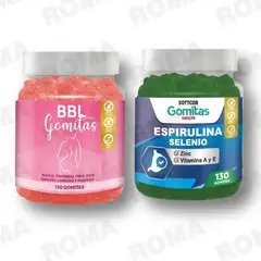 GENERICO - PACK BBL GOMITAS AGUAJE Y GOMITAS ESPIRULINA SOTTCOR LABS