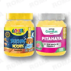GENERICO - PACK 2 GOMITAS BUENAS NOCHES NIÑOS + PITAHAYA SOTTCORLABS
