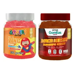 GENERICO - PACK 2 GOMITAS ZINC OROTATE NIÑOS + GOMITAS MACA NEGRA SOTTCORLABS