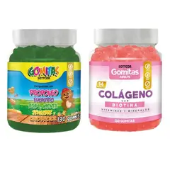 GENERICO - PACK 2 GOMITAS PROPÓLEO NIÑOS + COLÁGENO CON BIOTINA SOTTCORLABS