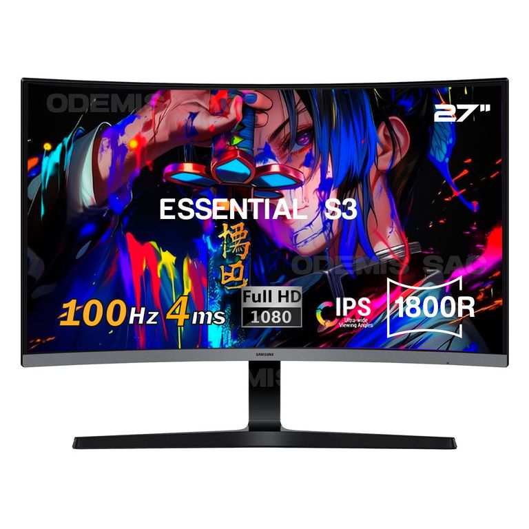 MONITOR ESSENTIAL S3 27 CURVO FD 100HZ 4MS PN LS27D390GANXZA