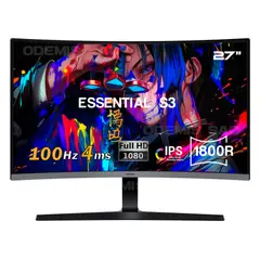 SAMSUNG - MONITOR ESSENTIAL S3 27 CURVO FD 100HZ 4MS PN LS27D390GANXZA