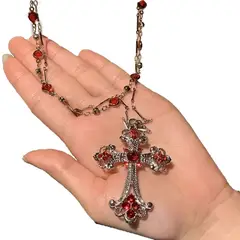 GENERICO - Doble Collar de Cruz Gótico