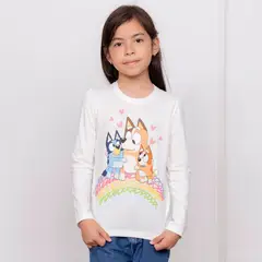 BLUEY - POLO NIÑA ML - JERSEY 100% ALGODON