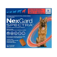 NEXGARD - Antipulgas Spectra Perros Gigantes 30 - 60 Kg X3 Tabletas