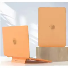 GENERICO - Funda Case Rígida Macbook Air 13 M1 A2337 Con Soporte Mate - NARANJA