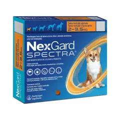 NEXGARD - Antipulgas Spectra Perros Mini 2 - 3.5 Kg X3 Tabletas