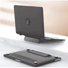 GENERICO - Funda Case Protector De Macbook Air 13.6 A3113 M3 A3240 M4 - MATE NEGRO