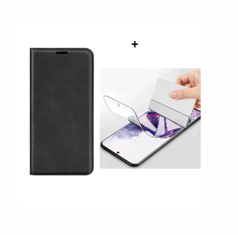 CASE LIBRO FLIP COVER NEGRO SAMSUNG S24 ULTRA + HIDROGEL HD