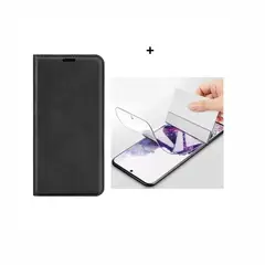 SPACE - CASE LIBRO FLIP COVER NEGRO SAMSUNG S24 ULTRA + HIDROGEL HD