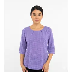 GENERICO - Blusa de Seda Femenina Casual Lila