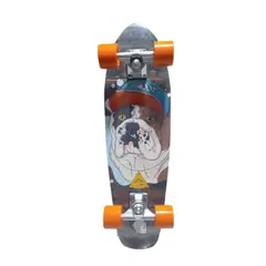 GENERICO - Mini Longboard Cruiser de Maple Genérico Modelo Buldog 82x21cm