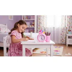 GENERICO - Reloj Despertador Infantil Unicornio 2-en-1
